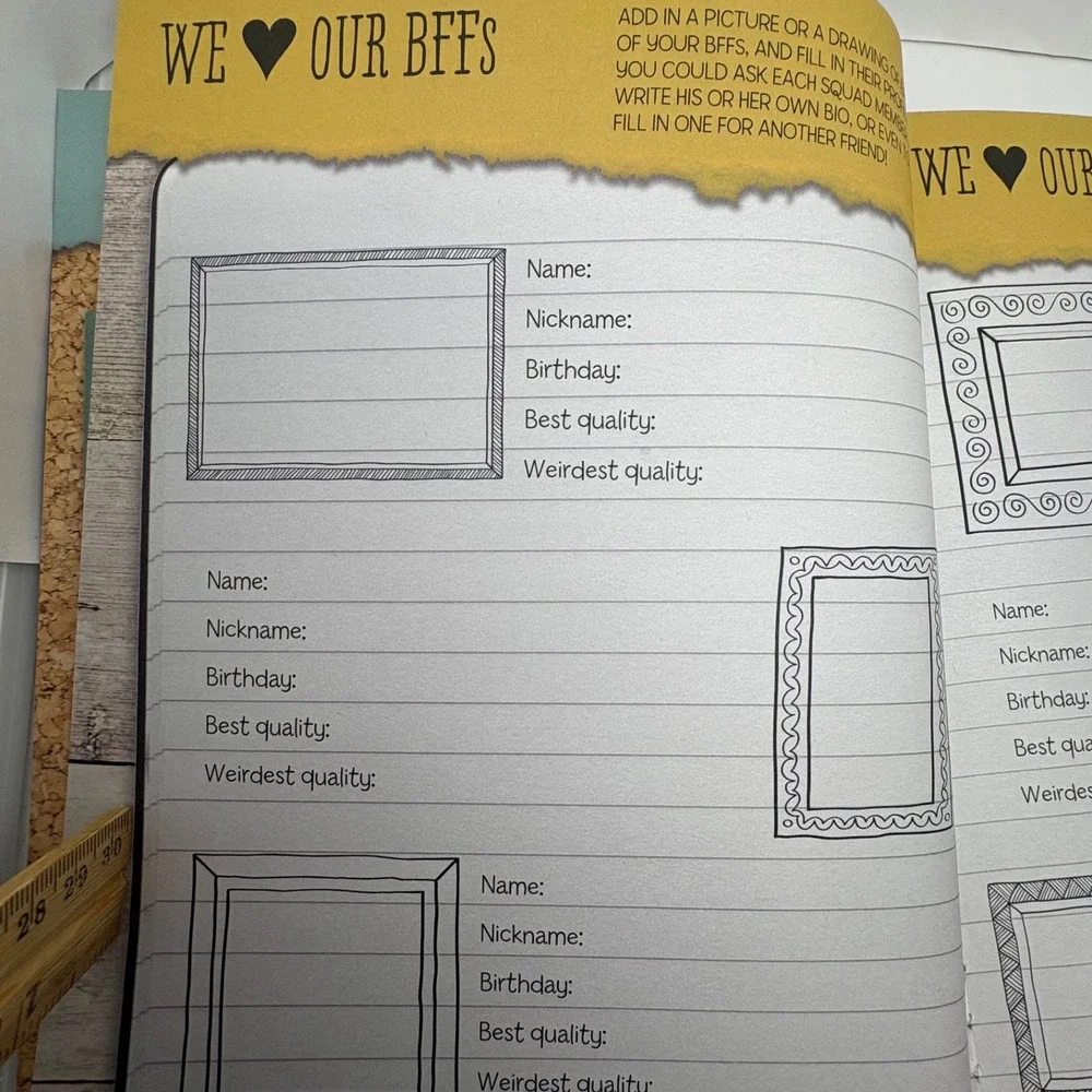 Squad Goals Journal Scrapbook Quizzes Lists Activities‎ BFFs Girls Best Friends